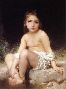 Adolphe William Bouguereau Child at Bath Spain oil painting artist